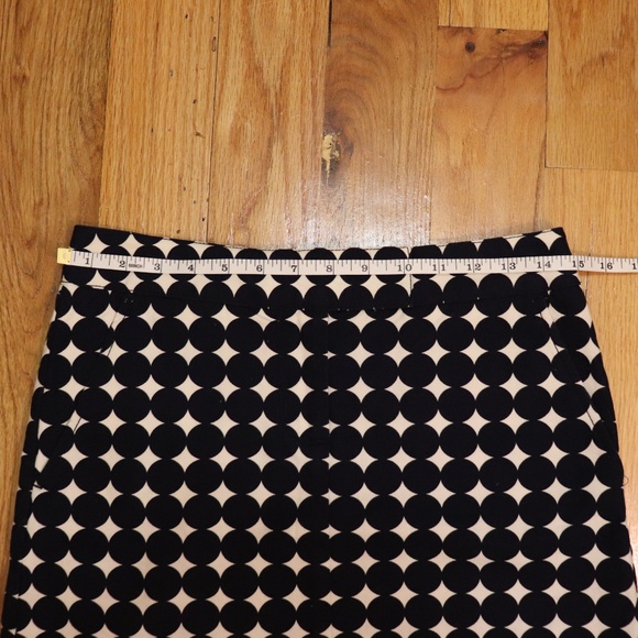 J.CREW POLKA DOT SKIRT - BLUE AND WHITE - Picture 3 of 7